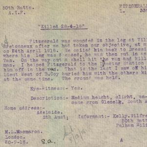 Soldier packet page