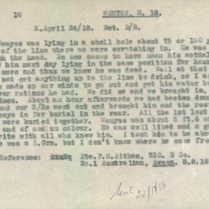 Soldier packet page
