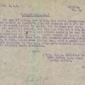 Soldier packet page