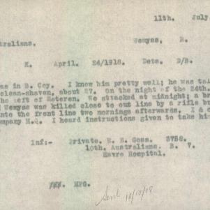 Soldier packet page