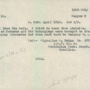Soldier packet page