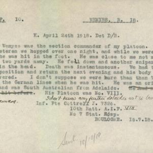 Soldier packet page