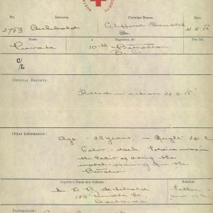 Soldier packet page