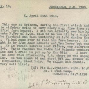 Soldier packet page