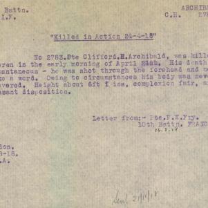 Soldier packet page