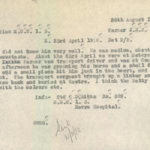Soldier packet page