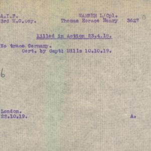 Soldier packet page