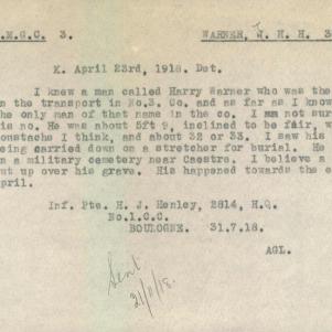 Soldier packet page