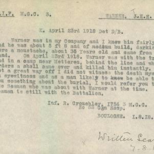Soldier packet page