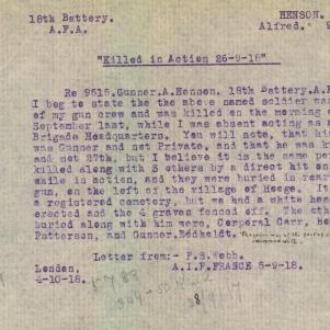 Soldier packet page