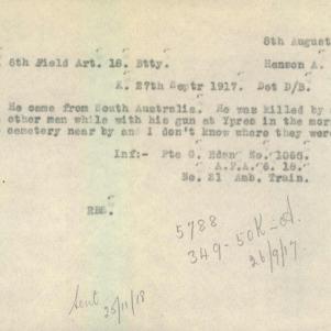 Soldier packet page