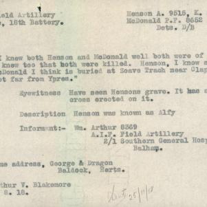 Soldier packet page
