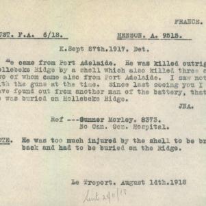 Soldier packet page