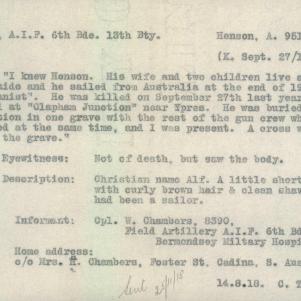Soldier packet page