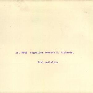 Soldier packet page