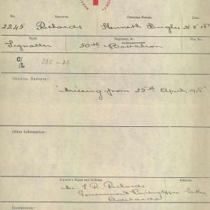 Soldier packet page