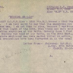 Soldier packet page