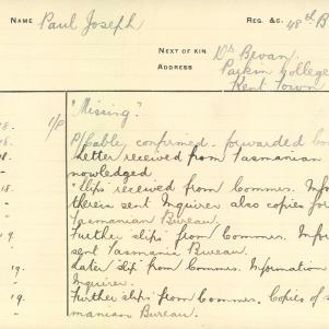 Soldier packet page