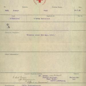 Soldier packet page
