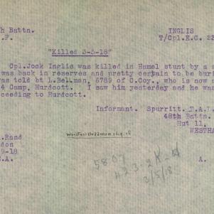 Soldier packet page