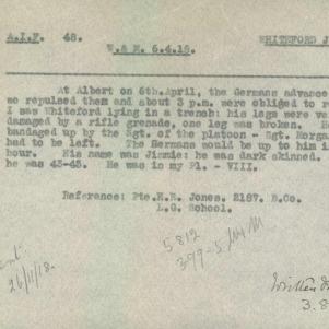 Soldier packet page