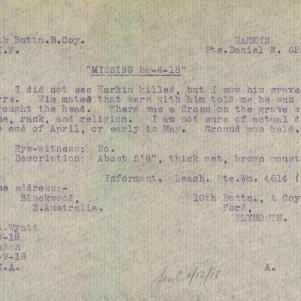 Soldier packet page