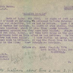 Soldier packet page