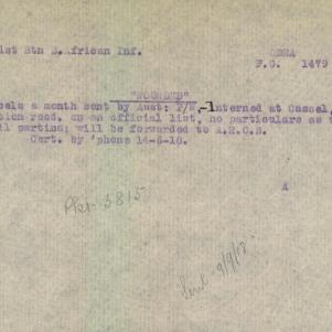 Soldier packet page