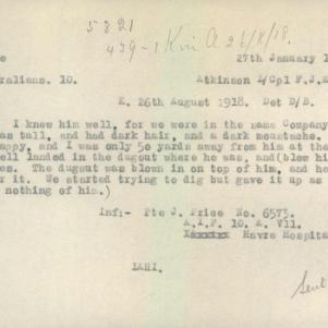 Soldier packet page