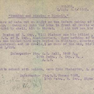Soldier packet page