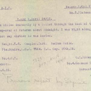 Soldier packet page