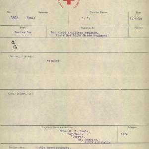 Soldier packet page