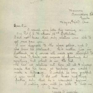 Soldier packet page