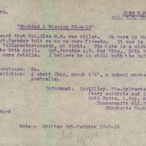 Soldier packet page