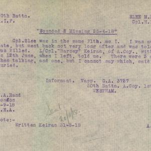 Soldier packet page