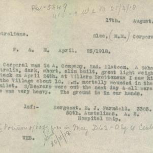 Soldier packet page