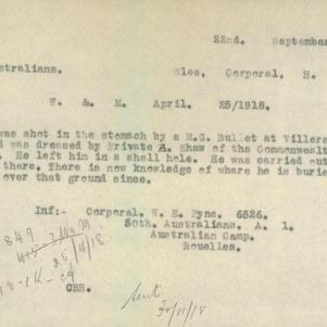 Soldier packet page