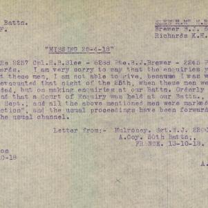 Soldier packet page
