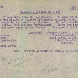 Soldier packet page