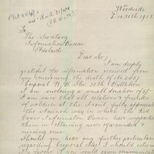 Soldier packet page
