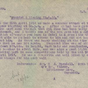 Soldier packet page