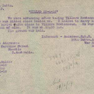 Soldier packet page