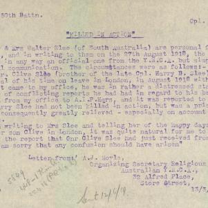 Soldier packet page