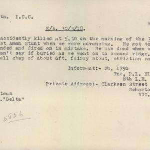 Soldier packet page
