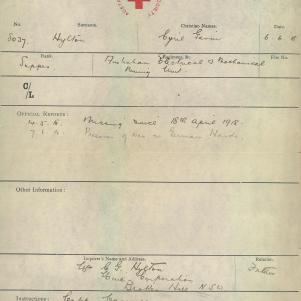 Soldier packet page