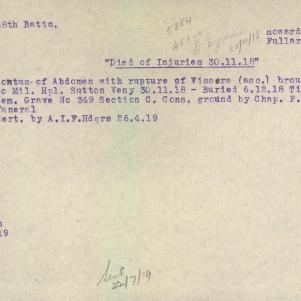Soldier packet page