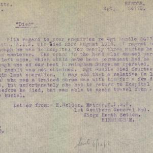 Soldier packet page