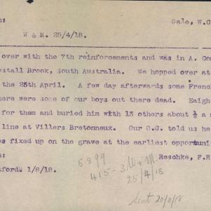 Soldier packet page