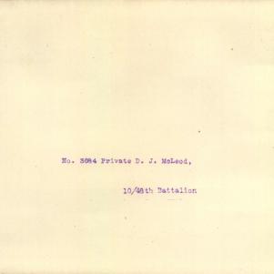 Soldier packet page