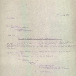 Soldier packet page